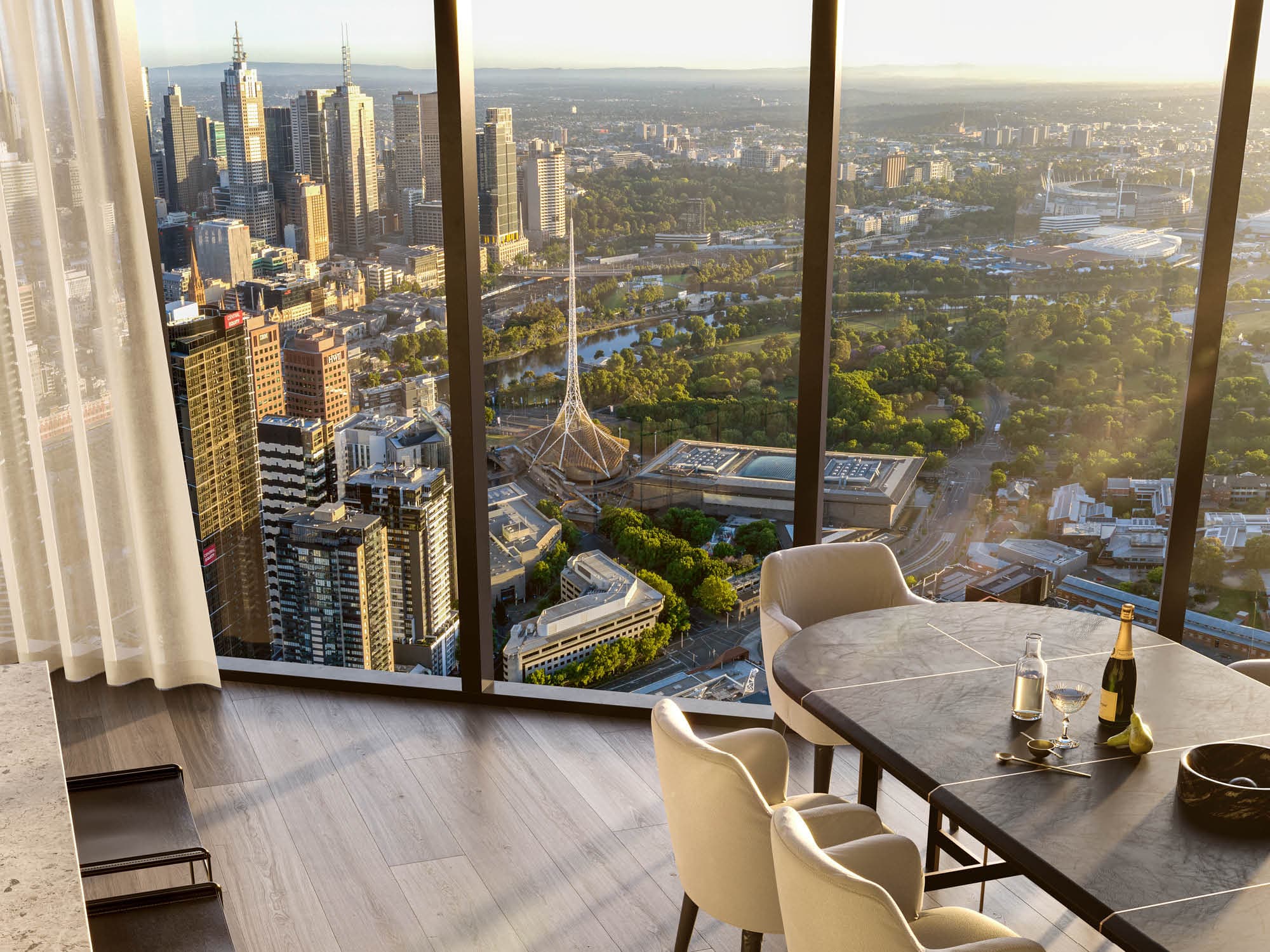 BLVD living and lifestyle rendering